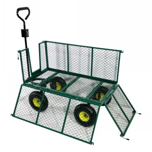 Storr 4 Wheel Garden Trolley Mesh Sides & Fitted Liner